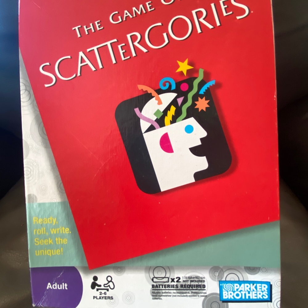 Scattergories; Hasbro/Parker Bros. 2009 game; complete